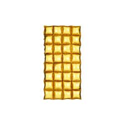 Fóliová balónová záclona, zlatá, 72x143 cm